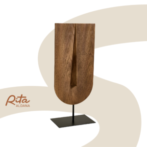 Escultura de Polirresina com base metálica (Pequena)