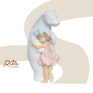 Urso Polar decorativo de Polirresina
