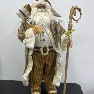 PAPAI NOEL ROUPA BEGE E MARROM