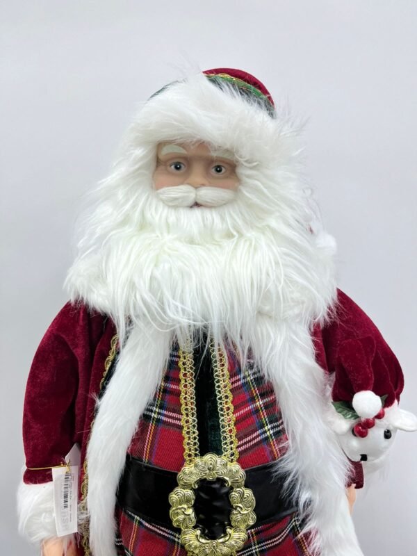 PAPAI NOEL ROUPA VERMELHA COM XADREZ (80 CM) - Image 2