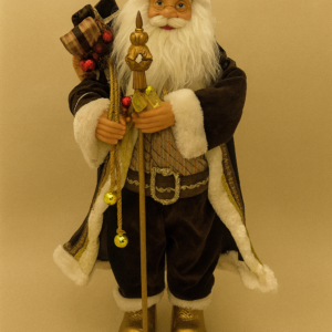 PAPAI NOEL ROUPA MARROM 60cm