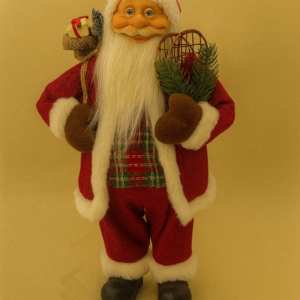 PAPAI NOEL VERMELHO, VERDE E BRANCO 62cm