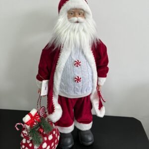 PAPAI NOEL ROUPA CANDY VERMELHO E BRANCO