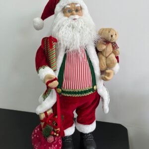PAPAI NOEL ROUPA VERMELHA E VERDE LISTRADA