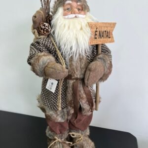 PAPAI NOEL ROUPA DE PELOS MARRONS
