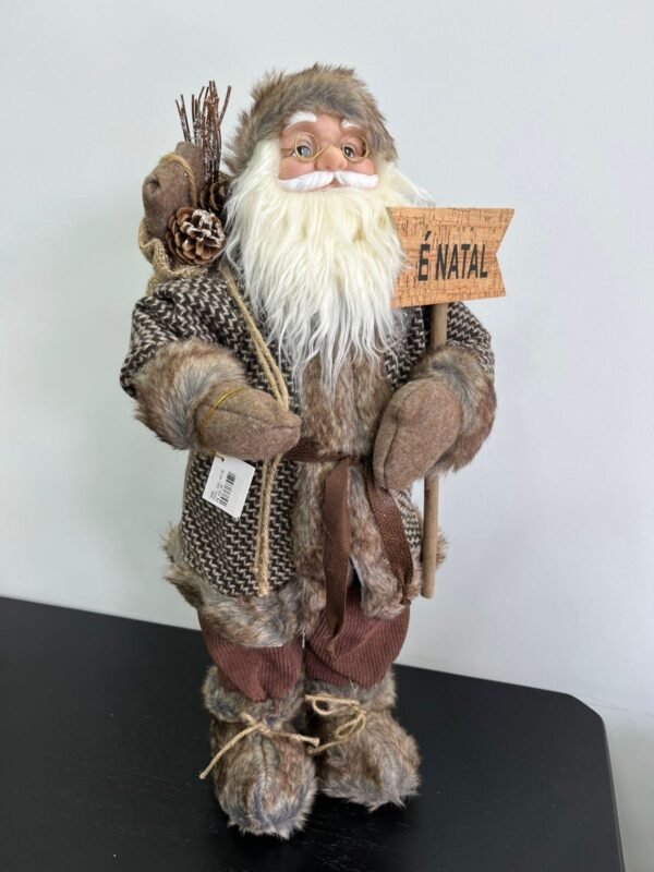 PAPAI NOEL ROUPA DE PELOS MARRONS