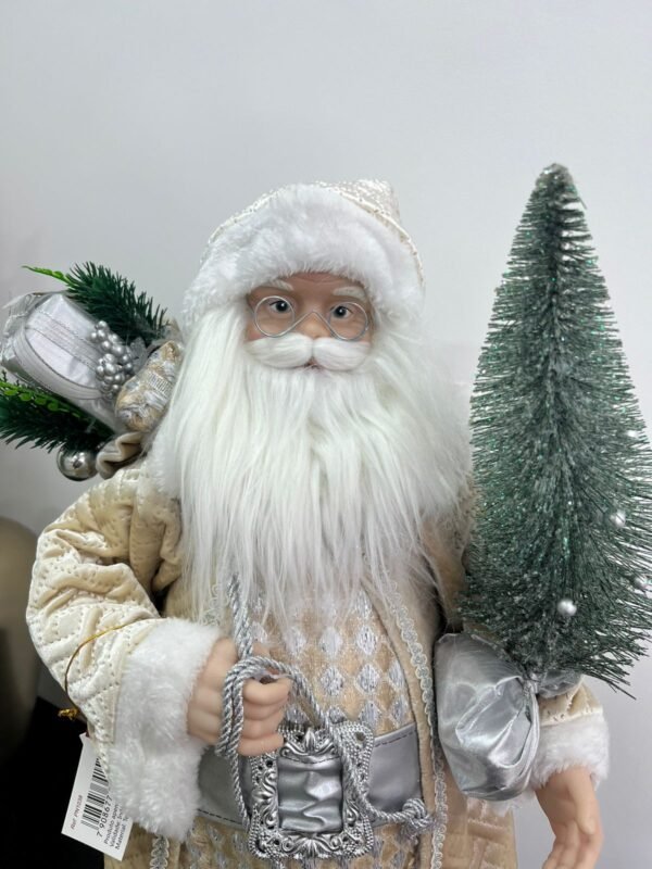 PAPAI NOEL ROUPA BEGE E PRATA - Image 2
