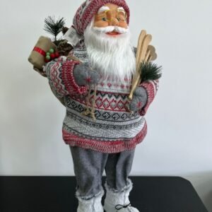 PAPAI NOEL ROUPA VERMELHA E CINZA