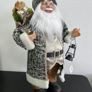 PAPAI NOEL ROUPA PRETA E CINZA