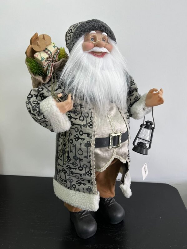 PAPAI NOEL ROUPA PRETA E CINZA