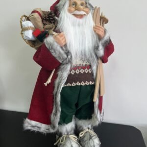 PAPAI NOEL ROUPA VERMELHA VERDE E CINZA