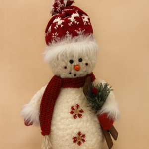 Pelúcia boneco de neve Natal 45cm