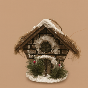 Enfeite para Pendurar Casa Natural 16cm