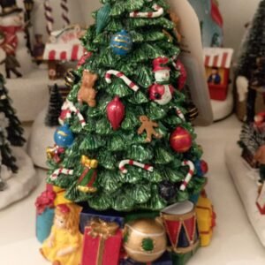 Caixa de Música em formato de Arvore de Natal