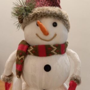 Pelúcia de Boneco de neve Crochê