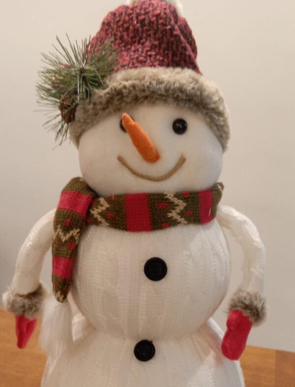 Pelúcia de Boneco de neve Crochê