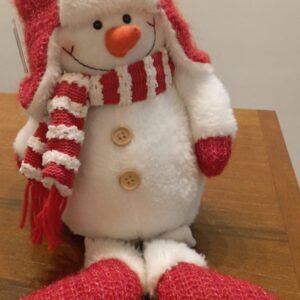 Pelúcia de Boneco de neve com Ushanka