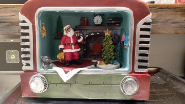Cenário TV com Luzes de Natal