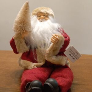 Mini Papai Noel com Árvore (Sentado)