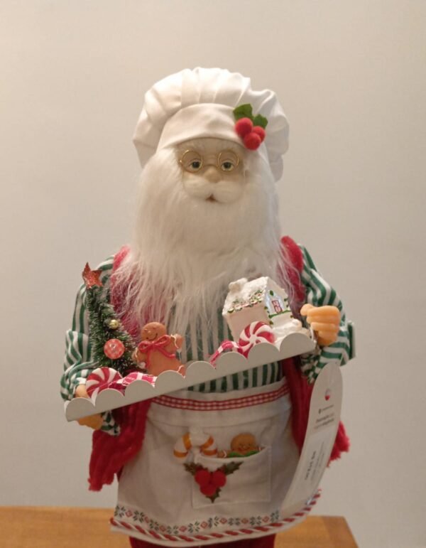 PAPAI NOEL COZINHEIRO COM AVENTAL (PEQUENO)