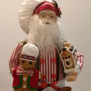 PAPAI NOEL COZINHEIRO COM BISCOITO (PEQUENO)