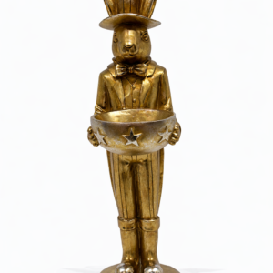 Coelho Cartola Dourado 33cm