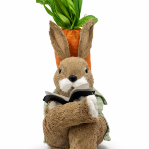 Coelho Sentado com Cenoura 32cm