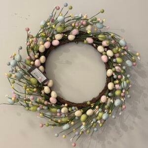 Guirlanda de Páscoa Decorativa 45cm Ovinhos