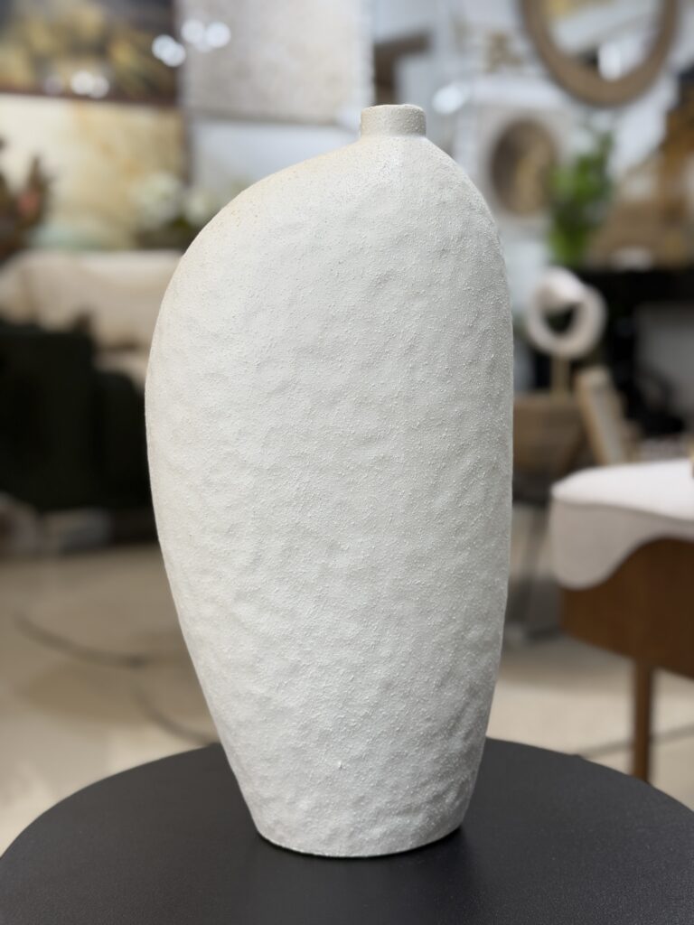 VASO CERÂMICA OFF WHITE 40CM