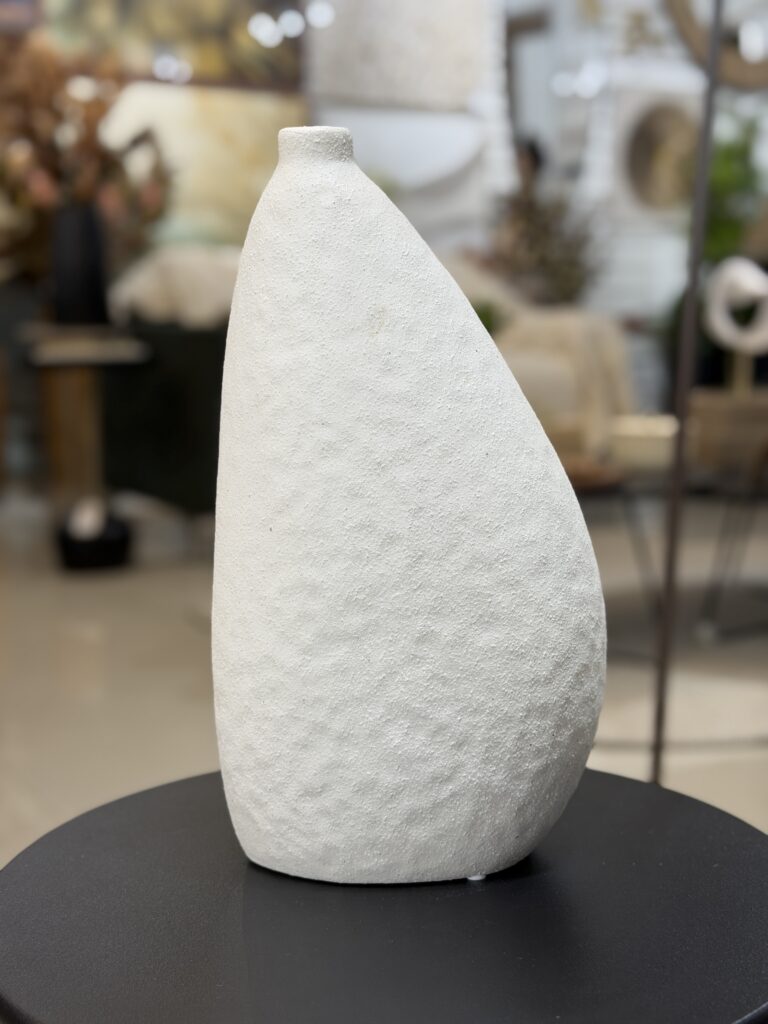 VASO CERÂMICA OFF WHITE 35CM