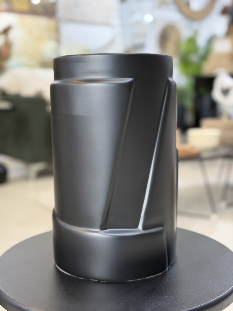 VASO 2 CAMADAS PRETO 32CM