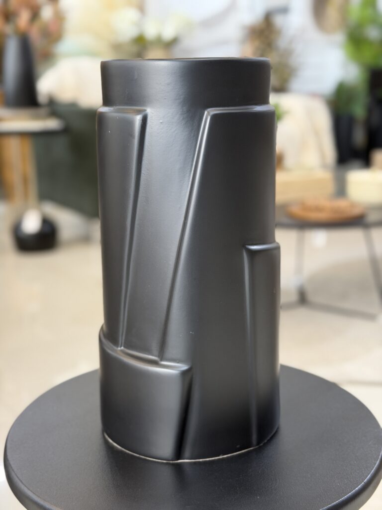 VASO 2 CAMADAS PRETO 37,5CM