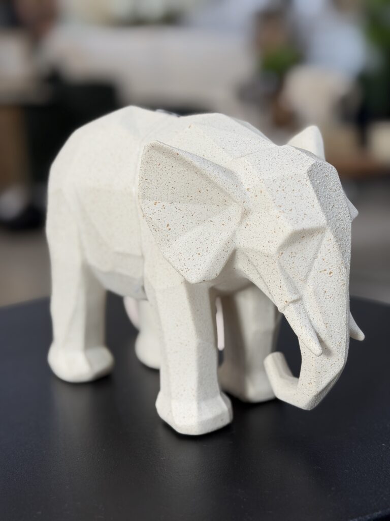 ESCULTURA ELEFANTE POLIRESINA 16CM