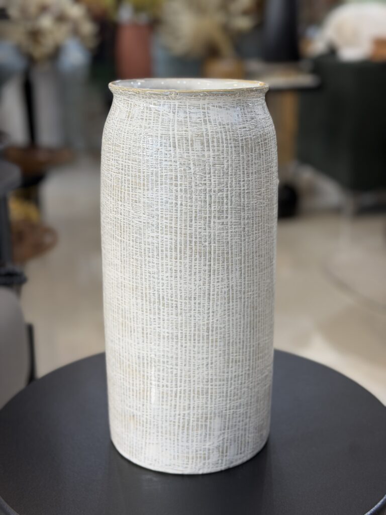 VASO DECORATIVO RELEVO 32CM