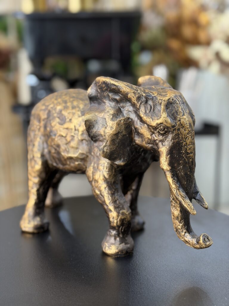 ESCULTURA ELEFANTE POLIRESINA 20CM