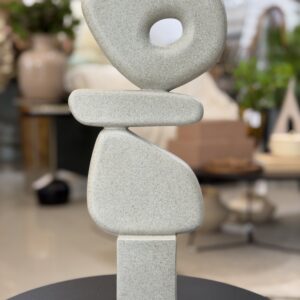 ESCULTURA ABSTRATA POLIRESINA 40CM