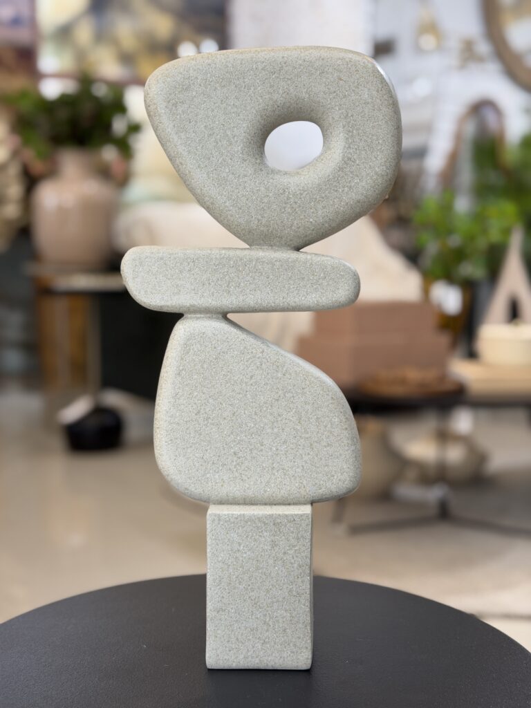 ESCULTURA ABSTRATA POLIRESINA 40CM