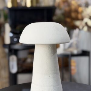 ESCULTURA COGUMELO CERÂMICA 21CM