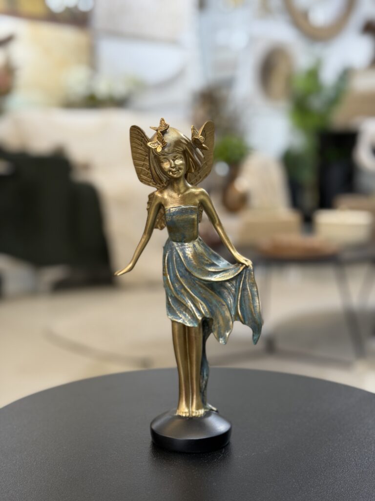ESCULTURA FADA DECORATIVA 25CM