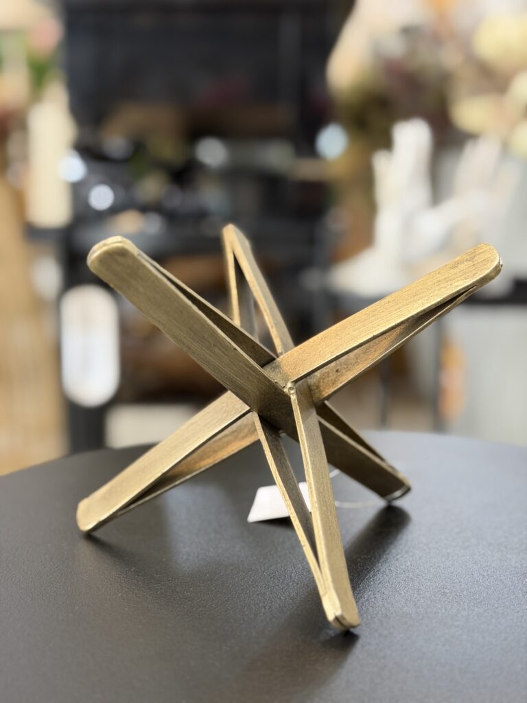 ESCULTURA METAL GEOMÉTRICA 12,5CM