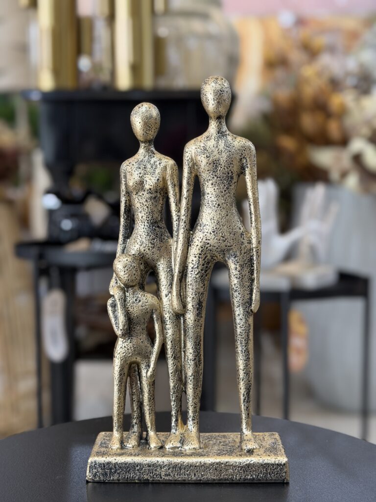 ESCULTURA FAMÍLIA POLIRESINA 30CM