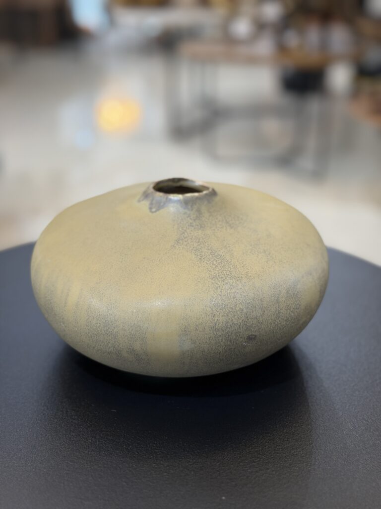 VASO CERÂMICA VERDE MUSGO 10CM