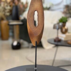 ESCULTURA DECORATIVA MADEIRA 37CM