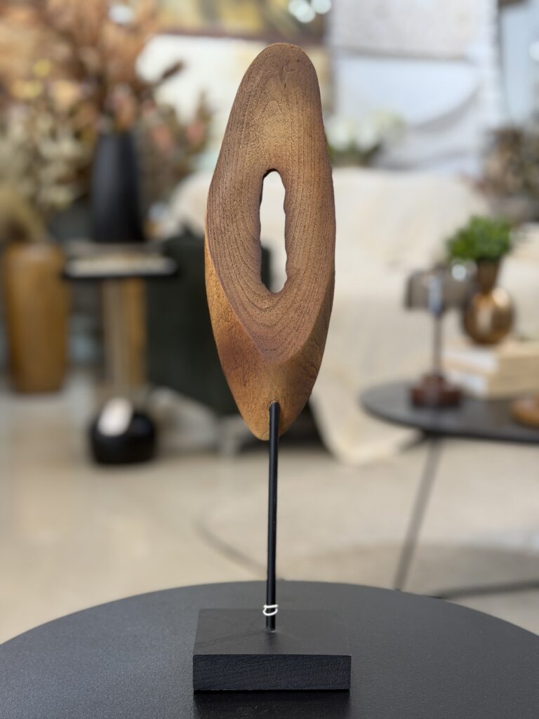 ESCULTURA DECORATIVA MADEIRA 37CM