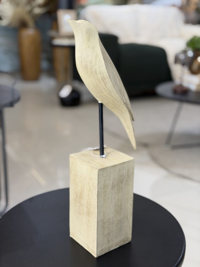 ESCULTURA PÁSSARO POLIRESINA 42CM