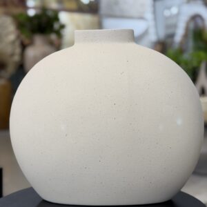 VASO CERÂMICA BEGE 32CM