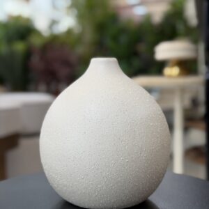 VASO CERÂMICA BEGE 20CM