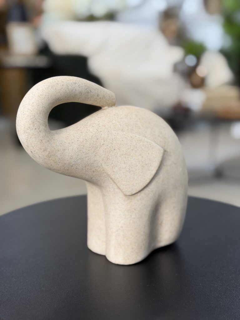 ESCULTURA ELEFANTE POLIRESINA 20CM