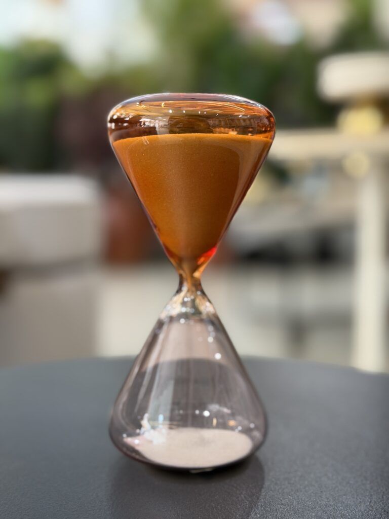 AMPULHETA ÂMBAR 15CM