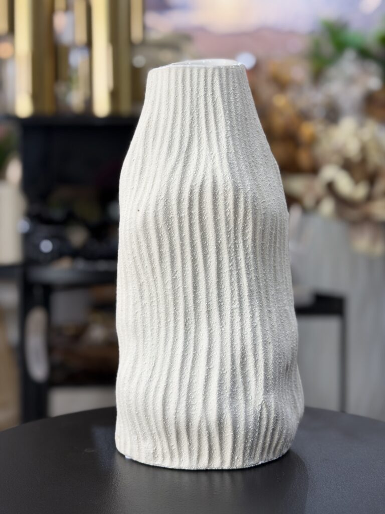 VASO CERÂMICA CREME G 30CM